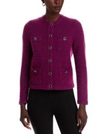 C by Bloomingdales Cashmere Crewneck Pocket Cardigan - Exclusive Bloomingdales at Bloomingdales