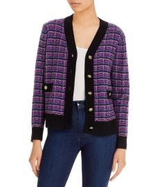 C by Bloomingdales Cashmere Tweed Contrast Trim Cashmere Cardigan - 100 Exclusive Bloomingdales at Bloomingdales