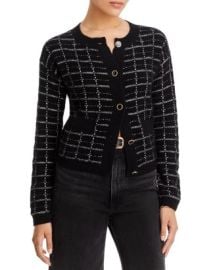 C by Bloomingdales Cashmere Tweed Novelty Button Cashmere Cardigan - 100 Exclusive Bloomingdales at Bloomingdales