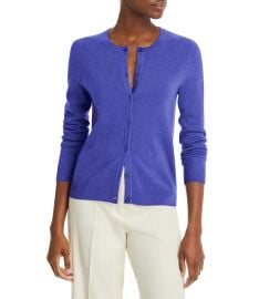 C by Bloomingdales Crewneck Cashmere Cardigan in Admiral Blue at Bloomingdales