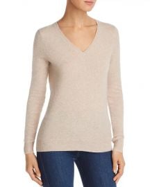 C by bloomingdales vneck cashmere sweater at Bloomingdales