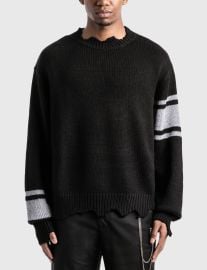 C2H4 - C2H4 x Mastermind Japan Reflective Knit Sweater   - Globally Curated Fashion and Lifestyle by Hypebeast at HBX