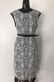 CACHE Womens BlackWhite Dress Size L NEW eBay at eBay