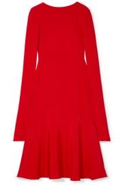 CALVIN KLEIN 205W39NYC - Cape-effect silk-cady midi dress at Net A Porter