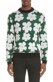 CALVIN KLEIN 205W39NYC Andy Warhol Flower Sweater at Nordstrom