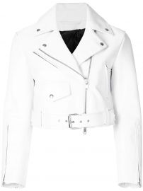 CALVIN KLEIN 205W39NYC cropped biker jacket at Farfetch