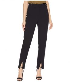 CALVIN KLEIN CREPE PANTS W/ SLIT DETAIL at Zappos