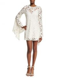 CAMILLA AND MARC Farrow Bell-Sleeve Lace Cocktail Dress  Beige at Neiman Marcus