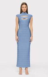 CAP SLEEVE CUT-OUT GOWN HERV LGER at Herve Leger