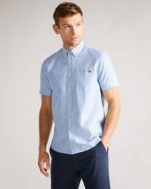 CAPSHO - BLUE Shirts Ted Baker US at Ted Baker