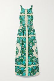 CARA CARA Colomba open-back floral-print cotton-poplin maxi dress NET-A-PORTER at Net a Porter