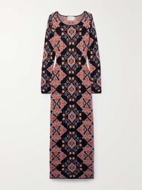 CARA CARA Rianna jacquard-knit midi dress NET-A-PORTER at Net a Porter