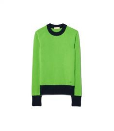 CASHMERE COLOR-BLOCK SWEATER at Tory Burch