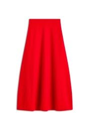 CASHMERE SOFT SKIRT - CRIMSON - Scanlan Theodore at Scanlan Theodore