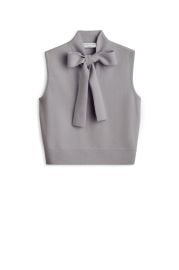 CASHMERE TIE SLEEVELESS TANK - ARMY - Scanlan Theodore at Scanlan Theodore