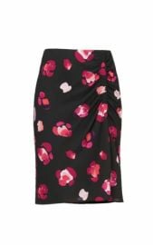 CAbi New NWT Size S Petal Skirt 5513 Ink Floral Black w Pink flowers Was 86 eBay at eba