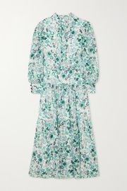 CEFINN Lorni tiered floral-print georgette midi dress NET-A-PORTER at Net a Porter