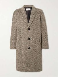 CELINE HOMME Herringbone Wool-Tweed Coat for Men MR PORTER at Mr Porter