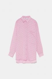 zara pink chain shirt