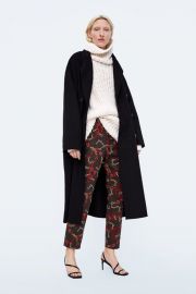 CHAIN PRINTED CIGARETTE PANTS at Zara