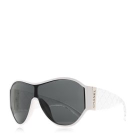 CHANEL Acetate Quilted Shield Sunglasses 5426 White 1292247 FASHIONPHILE at Fashionphile