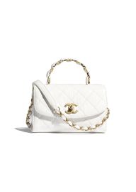 CHANEL MINI FLAP BAG WITH TOP HANDLE - at Bergdorf Goodman