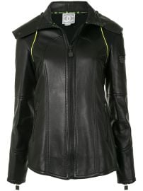 CHANEL Pre-Owned 2004 Hooded Leather Jacket - at Farfetch