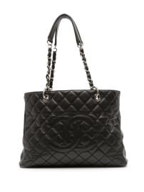 CHANEL Pre-Owned 2008-2009 Caviar Grand Shopping Tote Bag Black at Farfetch