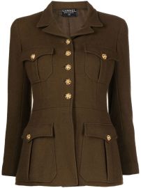 CHANEL Pre-Owned notched-collar Wool Jacket - at Farfetch