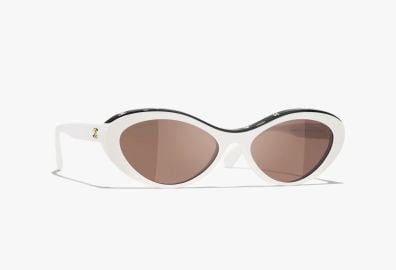 CHANEL Sunglasses Oval Sunglasses acetate Fashion CHANEL at Chanel