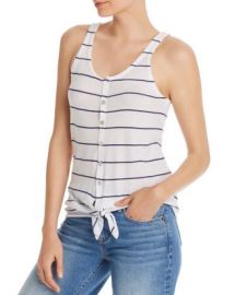 CHASER Striped Tie-Front Tank Women - Bloomingdale s at Bloomingdales