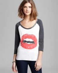 CHASER Tee - Glam Lips Baseball at Bloomingdales