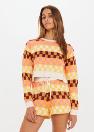 CHECKMATE KARLIE KNIT TOP in MULTI The UPSIDE at The Upside