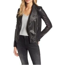 CHELSEA 28 Genuine Leather MOTO BIKER Jacket BLACK size XS EUC Nordstrom eBay at eBay