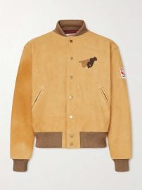 CHERRY LOS ANGELES Wrangler Logo-Appliqud Embroidered Suede Jacket for Men MR PORTER at Mr Porter