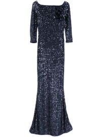 CHIARA BONI La Petite Robe Nyoko Gown Blue at Farfetch