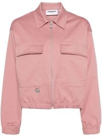 CHOCOOLATE zip-up Twill Bomber Jacket Pink at Farfetch