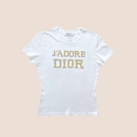 CHRISTIAN DIOR quotJ39ADORE DIORquot METAL LOGO T-SHIRT RDB at Rue Des Boulets
