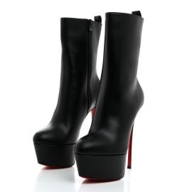 CHRISTIAN LOUBOUTIN Calfskin Dolly Alta Booty 160 Ankle Boots 405 Black 1583775 FASHIONPHILE at Fashionphile