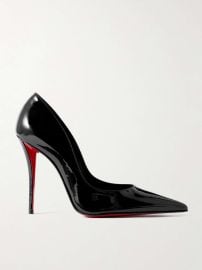 CHRISTIAN LOUBOUTIN Miss Z 100 patent-leather pumps at Net a Porter