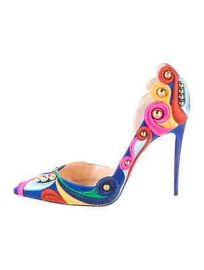 CHRISTIAN LOUBOUTIN Tigers Pump 100 Crepe Satin DaposOrsay SZ 42 Very Good Box Rare eBay at eBay