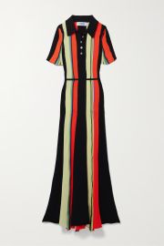 CHRISTOPHER JOHN ROGERS Striped stretch-knit maxi dress NET-A-PORTER at Net a Porter