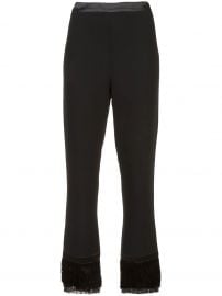 CINQ A SEPT CROPPED TAILORED TROUSERS - BLACK at Farfetch