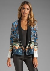 CLOVER CANYON Arabesque Scarf Jacket in Multi at Revolve