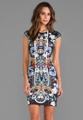 CLOVER CANYON Gold Panther Dress in Multi at Revolve