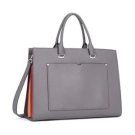 CLUCI Leather Briefcase for Women Laptop 15.6 Inch Professional Business Work Ladies Computer Handbag Shoulder Bag at Amazon