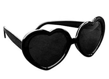 COCODE Lolita Metal Heart Shaped Frame Cupid Sunglasses at Amazon