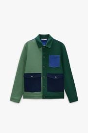 COLORBLOCK JACKET - Green   United States at Zara