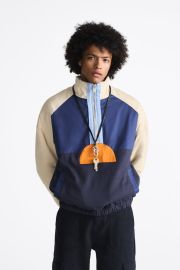 COLORBLOCK SWEATSHIRT at Zara