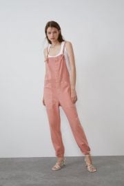 COLORED DENIM JUMPSUIT at Zara